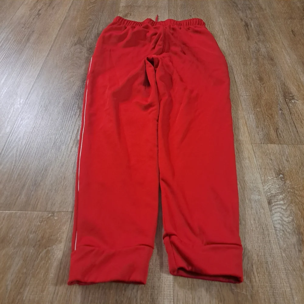 The Children's Place Sport Kids Red Joggers White Line White Logo Size Large